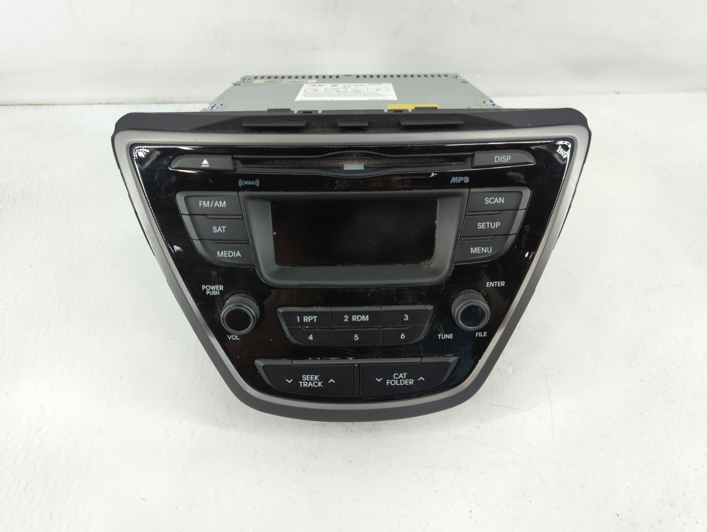 2014-2016 Hyundai Elantra Radio AM FM Cd Player Receiver Replacement P/N:96170-3X156GU Fits Fits 2014 2015 2016 OEM Used Aut