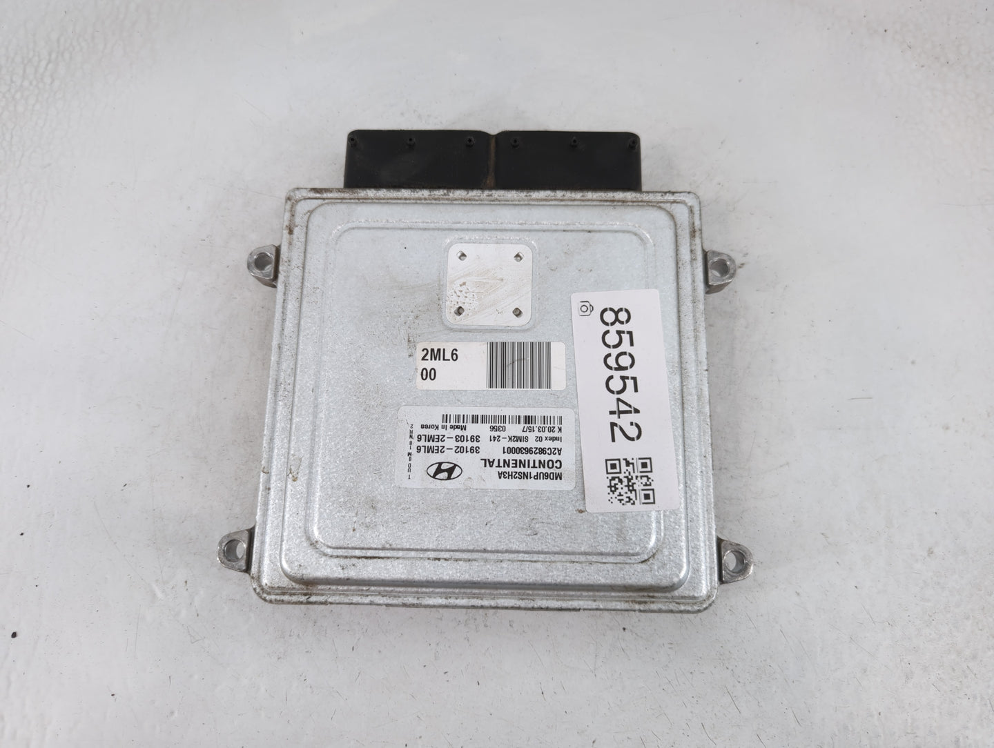 2015-2016 Hyundai Elantra PCM Engine Control Computer ECU ECM PCU OEM P/N:39103-2EML6 39102-2EML6 Fits Fits 2015 2016 OEM Us