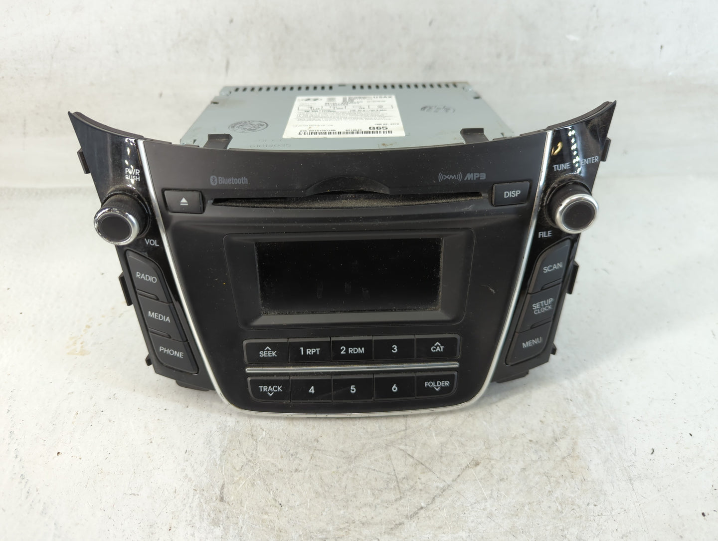 2016-2017 Hyundai Elantra Radio AM FM Cd Player Receiver Replacement P/N:96170-A5260GU Fits Fits 2016 2017 OEM Used Auto Par