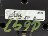 2014-2016 Hyundai Elantra Instrument Cluster Speedometer Gauges P/N:94004-3Y000 Fits Fits 2014 2015 2016 OEM Used Auto Parts