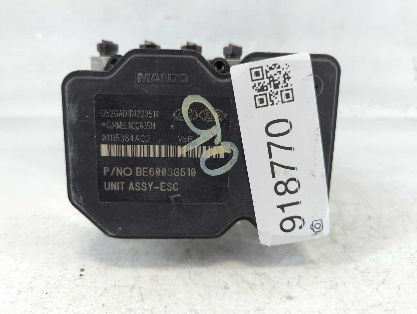 2014-2016 Hyundai Elantra ABS Pump Control Module Replacement P/N:58920-3X630 Fits Fits 2014 2015 2016 OEM Used Auto Parts -