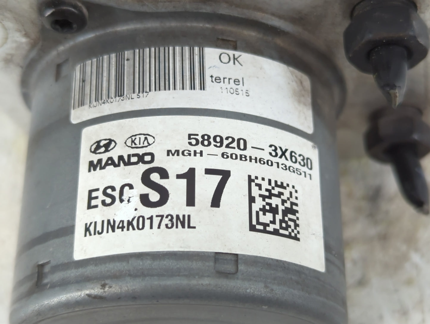 2014-2016 Hyundai Elantra ABS Pump Control Module Replacement P/N:58920-3X630 Fits Fits 2014 2015 2016 OEM Used Auto Parts -