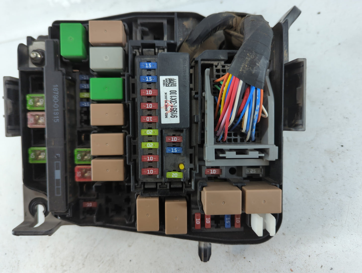 2014-2016 Hyundai Elantra Fusebox Fuse Box Panel Relay Module P/N:91266 3X060A Fits Fits 2014 2015 2016 OEM Used Auto Parts 