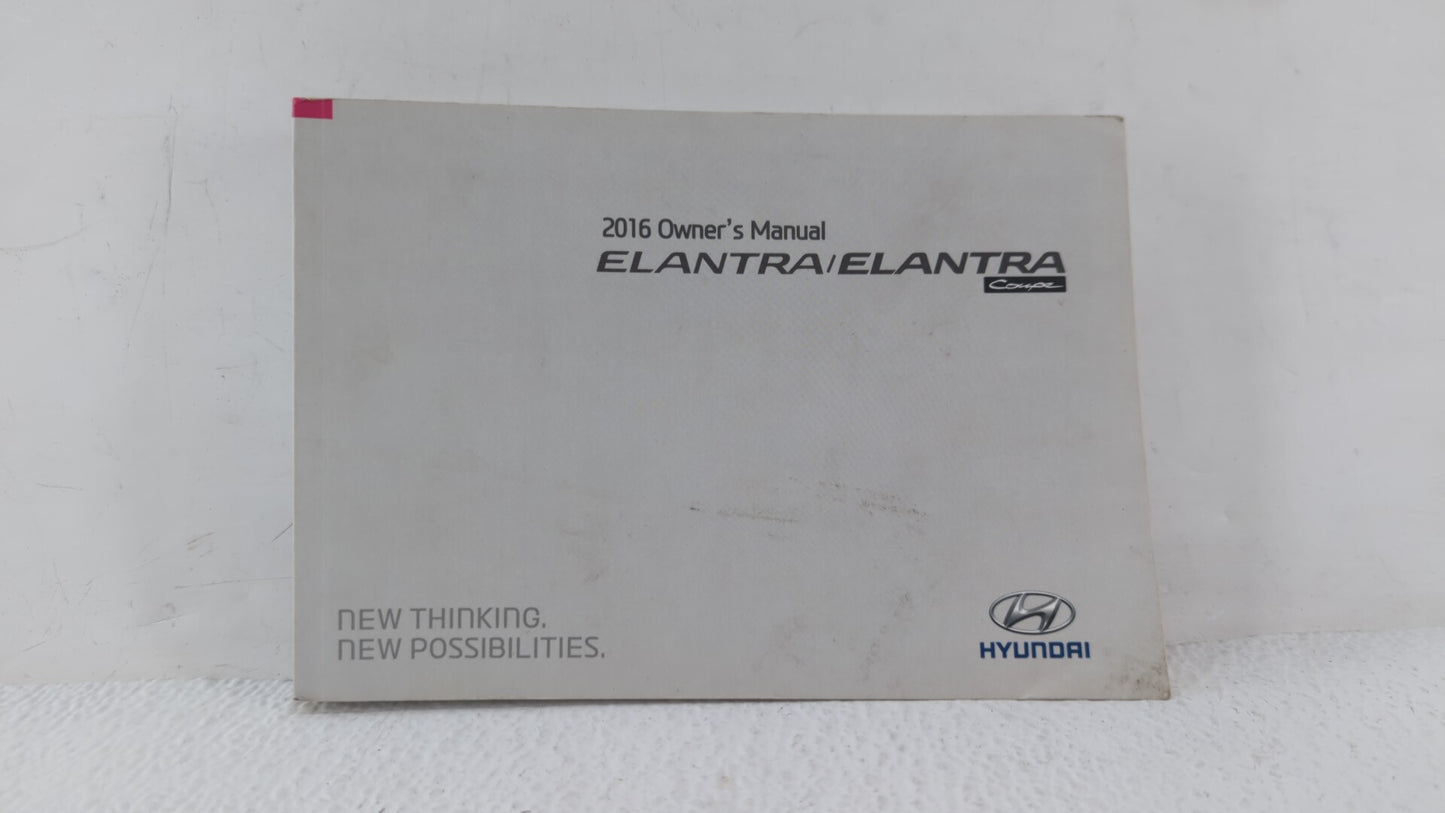 2016 Hyundai Elantra Coupe Owners Manual Book Guide OEM Used Auto Parts - Oemusedautoparts1.com
