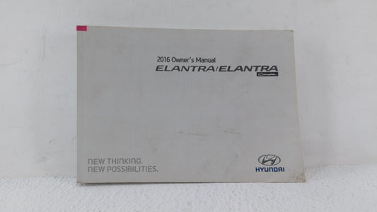 2016 Hyundai Elantra Coupe Owners Manual Book Guide OEM Used Auto Parts - Oemusedautoparts1.com
