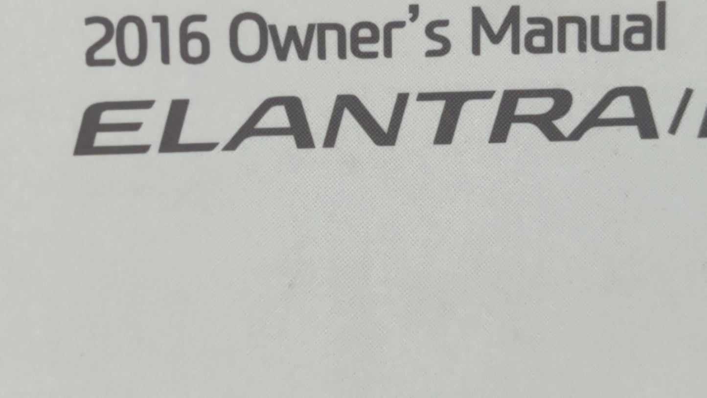 2016 Hyundai Elantra Coupe Owners Manual Book Guide OEM Used Auto Parts - Oemusedautoparts1.com