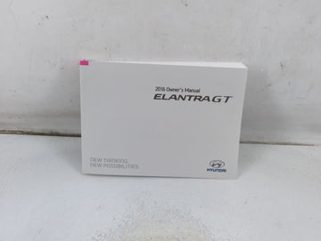 2016 Hyundai Elantra Gt Owners Manual Book Guide P/N:GA50-EU4DB OEM Used Auto Parts - Oemusedautoparts1.com
