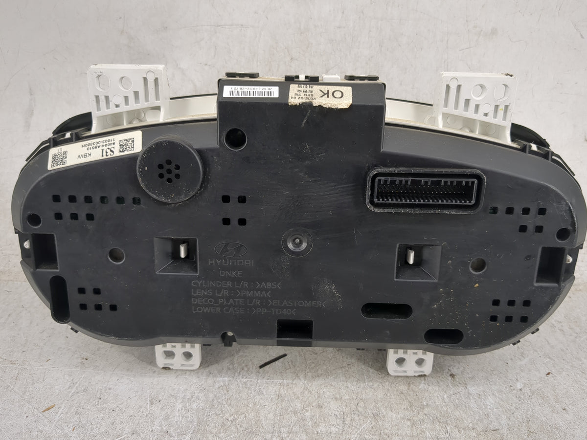 2016-2017 Hyundai Elantra Gt Instrument Cluster Speedometer Gauges P/N:94004-A5610 Miles:171K Fits Fits 2016 2017 OEM Used A