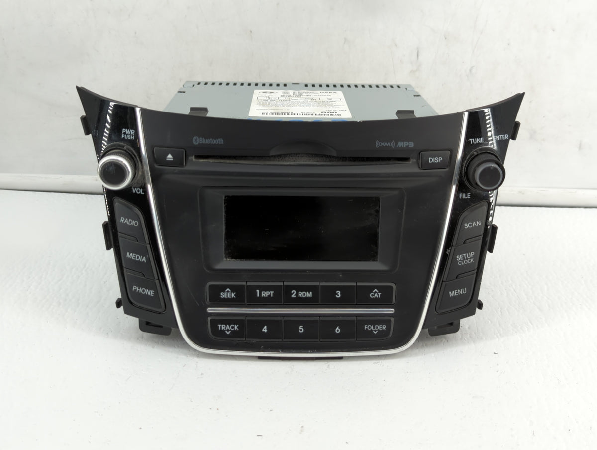 2016-2017 Hyundai Elantra Gt Am Fm Cd Player Radio Receiver 381531 - Oemusedautoparts1.com