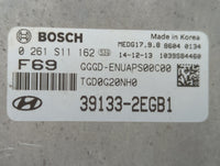 2016-2017 Hyundai Elantra Gt PCM Engine Control Computer ECU ECM PCU OEM P/N:39133-2EGB1 Fits Fits 2016 2017 OEM Used Auto P