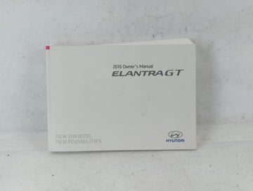 2016 Hyundai Elantra Gt Owners Manual Book Guide P/N:GA50-EU5DG OEM Used Auto Parts - Oemusedautoparts1.com