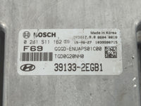 2016-2017 Hyundai Elantra Gt PCM Engine Control Computer ECU ECM PCU OEM P/N:39133-2EGB1 Fits Fits 2016 2017 OEM Used Auto P