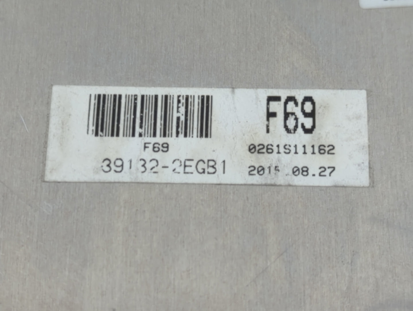 2016-2017 Hyundai Elantra Gt PCM Engine Control Computer ECU ECM PCU OEM P/N:39133-2EGB1 Fits Fits 2016 2017 OEM Used Auto P