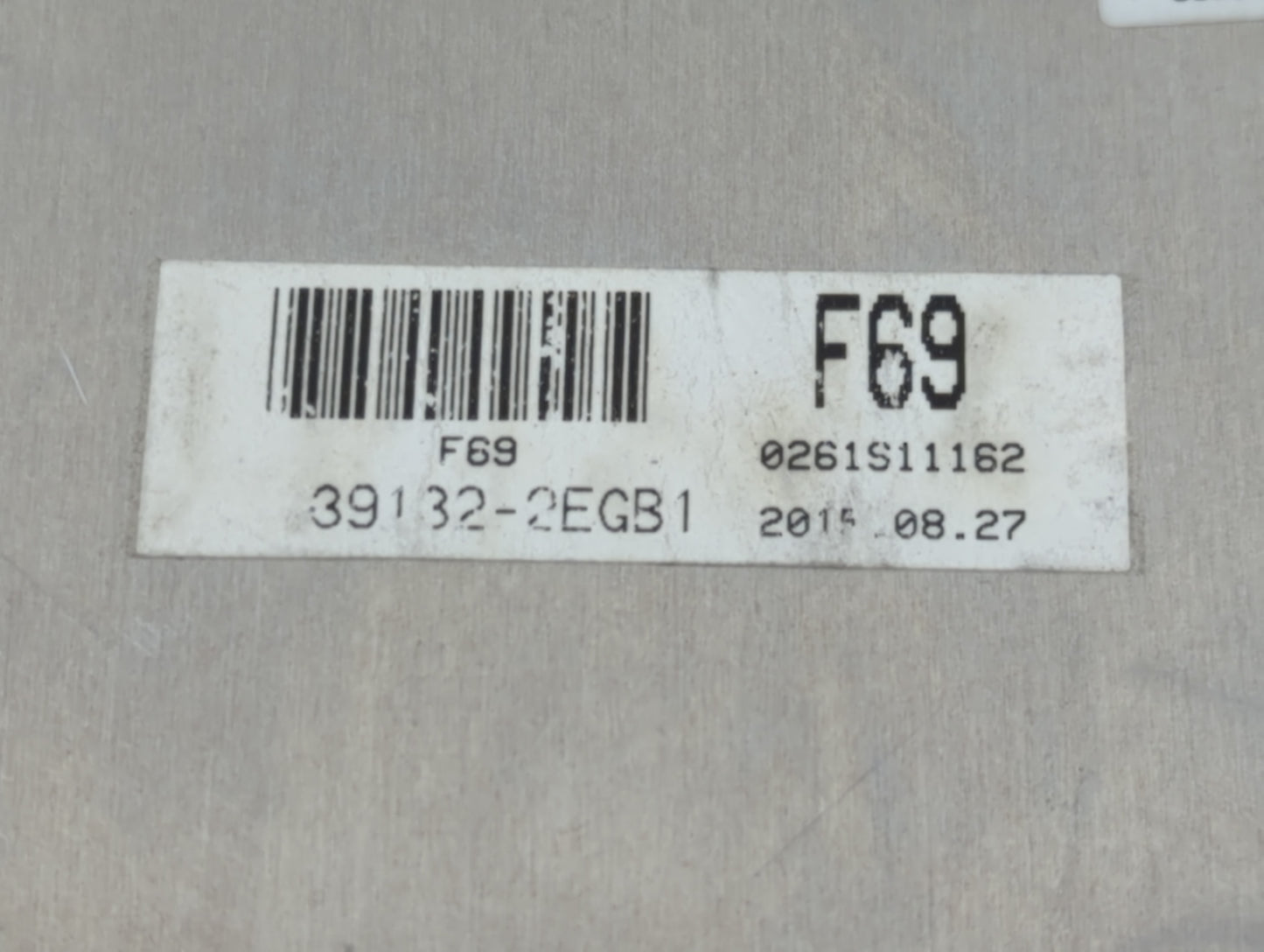 2016-2017 Hyundai Elantra Gt PCM Engine Control Computer ECU ECM PCU OEM P/N:39133-2EGB1 Fits Fits 2016 2017 OEM Used Auto P