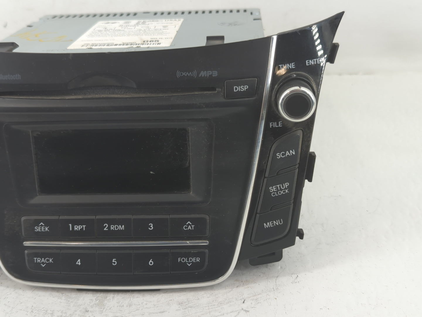 2016-2017 Hyundai Elantra Gt Radio AM FM Cd Player Receiver Replacement P/N:96170-A5260GU Fits Fits 2016 2017 OEM Used Auto 