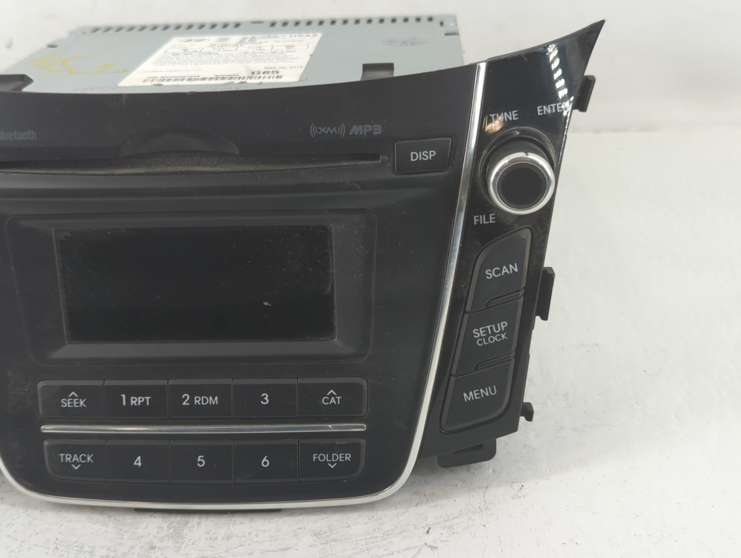 2016-2017 Hyundai Elantra Gt Radio AM FM Cd Player Receiver Replacement P/N:96170-A5260GU Fits Fits 2016 2017 OEM Used Auto 