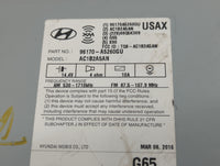 2016-2017 Hyundai Elantra Gt Radio AM FM Cd Player Receiver Replacement P/N:96170-A5260GU Fits Fits 2016 2017 OEM Used Auto 