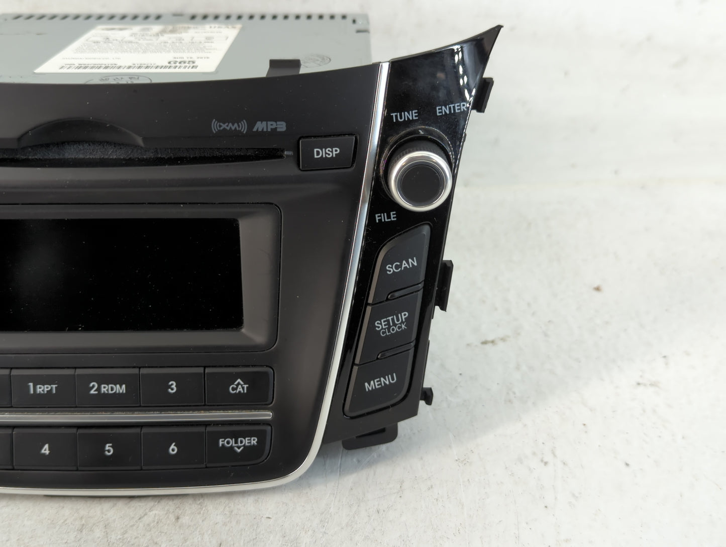 2016-2017 Hyundai Elantra Gt Radio AM FM Cd Player Receiver Replacement P/N:96170-A5260GU Fits Fits 2016 2017 OEM Used Auto 