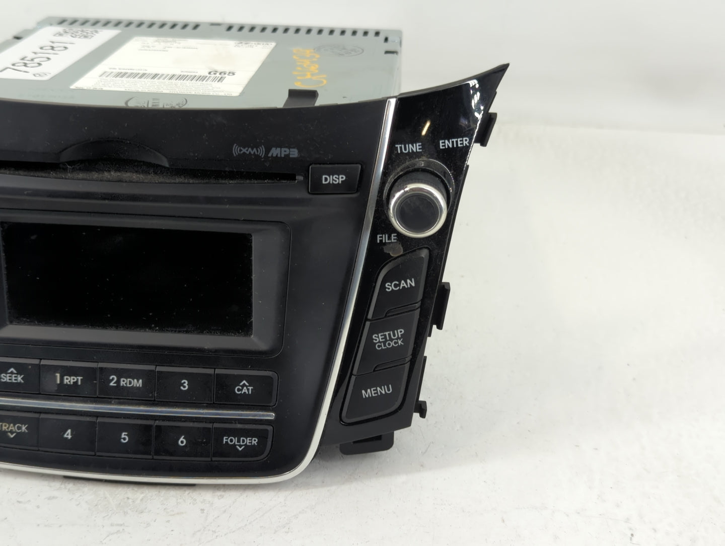 2016-2017 Hyundai Elantra Gt Radio AM FM Cd Player Receiver Replacement P/N:96170-A5260GU Fits Fits 2016 2017 OEM Used Auto 