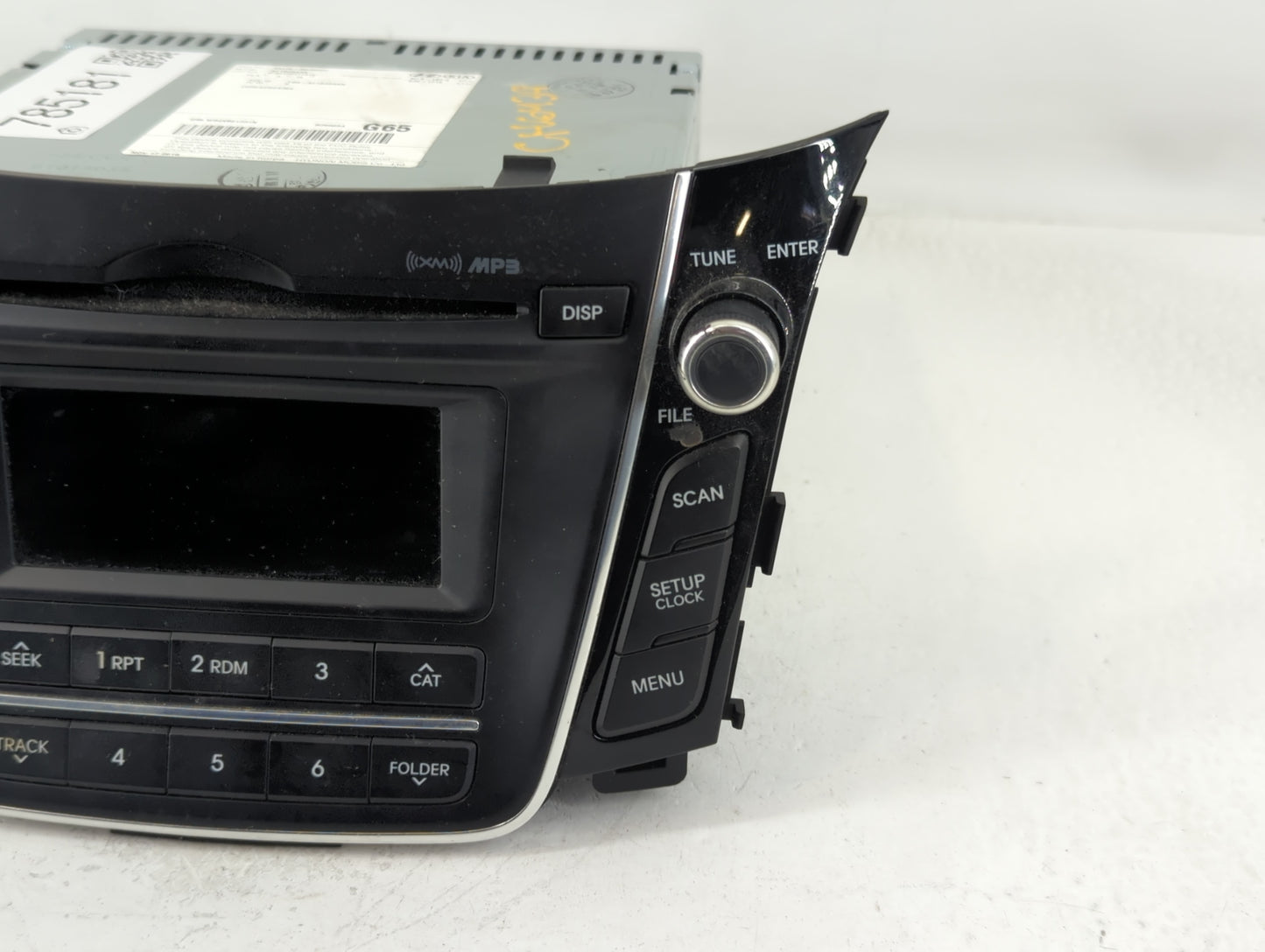 2016-2017 Hyundai Elantra Gt Radio AM FM Cd Player Receiver Replacement P/N:96170-A5260GU Fits Fits 2016 2017 OEM Used Auto 