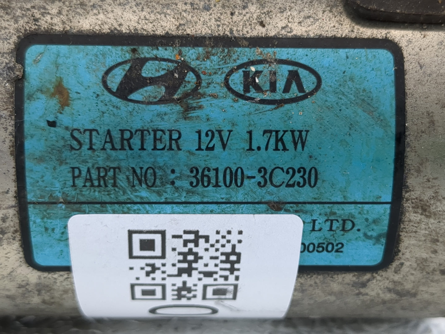 2013-2016 Hyundai Genesis Car Starter Motor Solenoid OEM P/N:36100-3C230 Fits Fits 2013 2014 2015 2016 OEM Used Auto Parts -