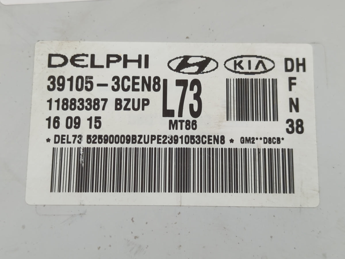 2015-2016 Hyundai Genesis PCM Engine Control Computer ECU ECM PCU OEM P/N:39105-3CEN8 Fits 2015 2016 2017 OEM Used Auto Part