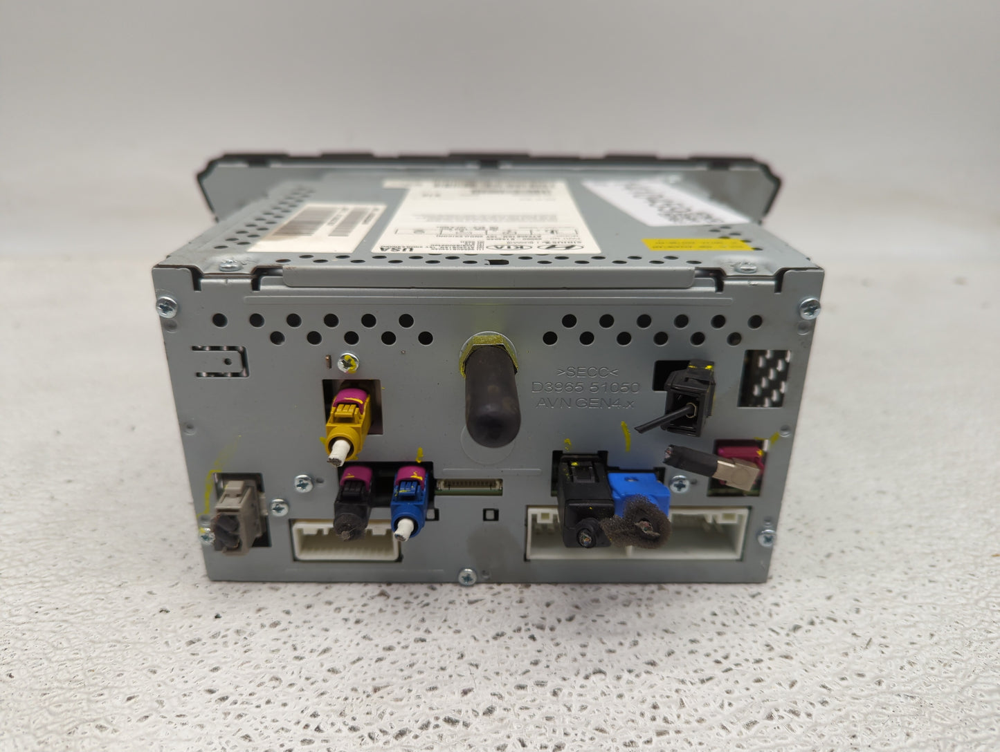 2015-2016 Hyundai Genesis Radio AM FM Cd Player Receiver Replacement P/N:96560-B14404X Fits Fits 2015 2016 OEM Used Auto Par