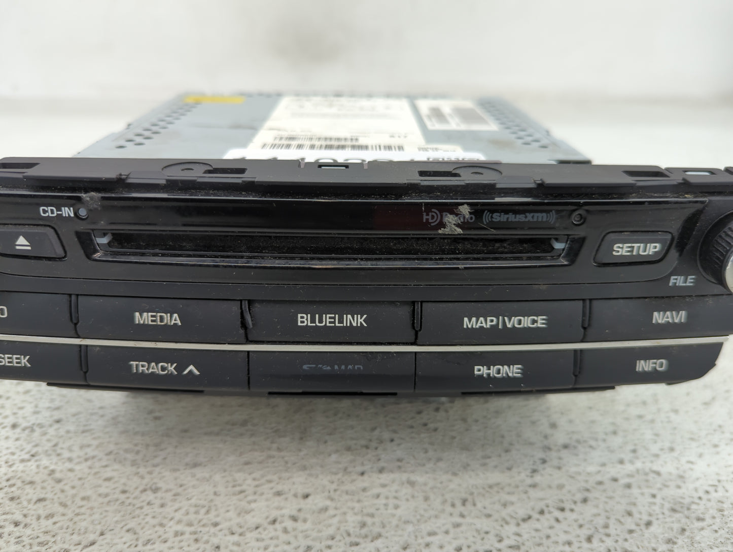 2015-2016 Hyundai Genesis Radio AM FM Cd Player Receiver Replacement P/N:96560-B14234X Fits Fits 2015 2016 OEM Used Auto Par