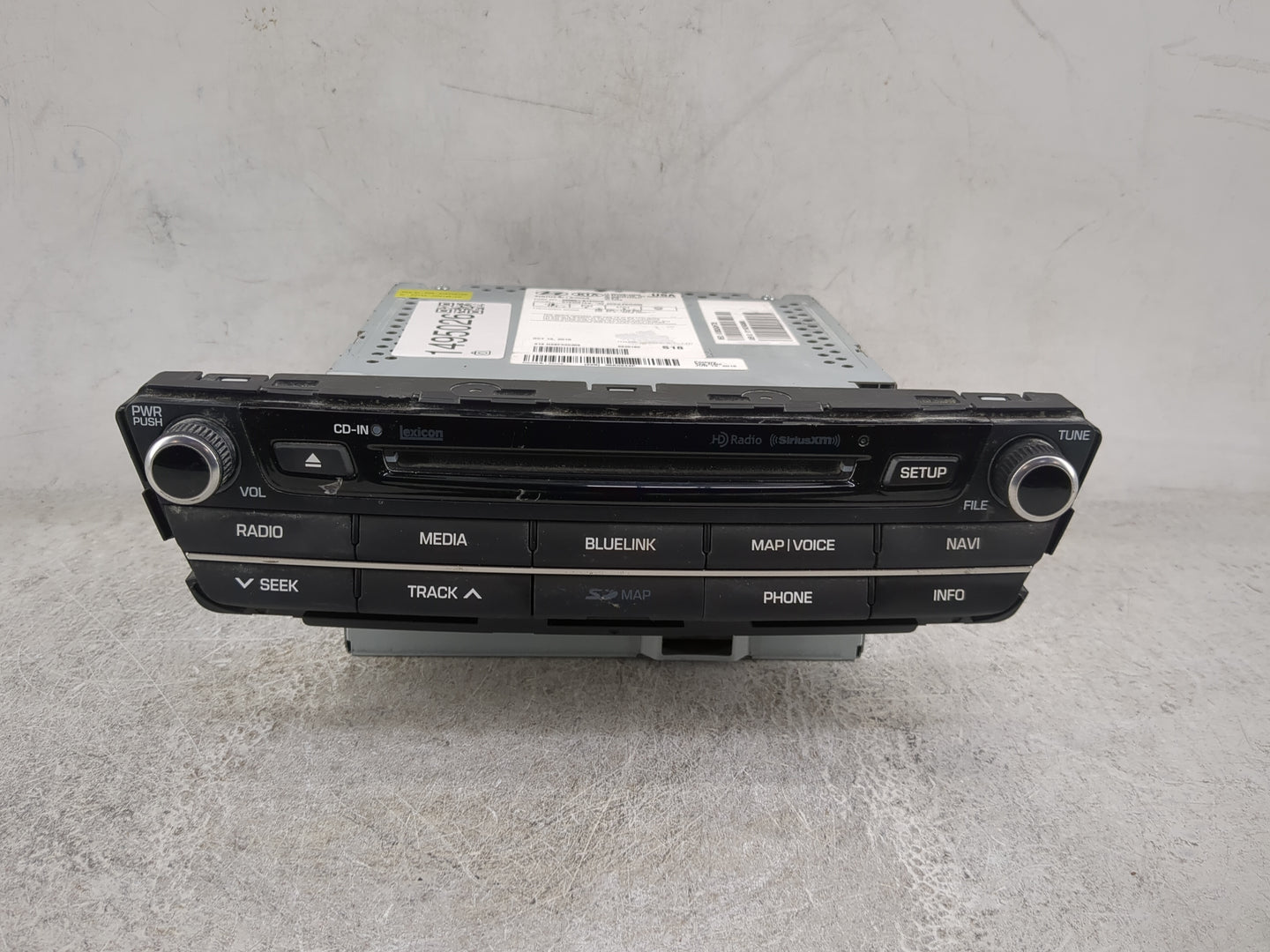 2016 Hyundai Genesis Radio AM FM Cd Player Receiver Replacement P/N:96560B14404X AT240B1AN, D3965 51050 Fits OEM Used Auto P