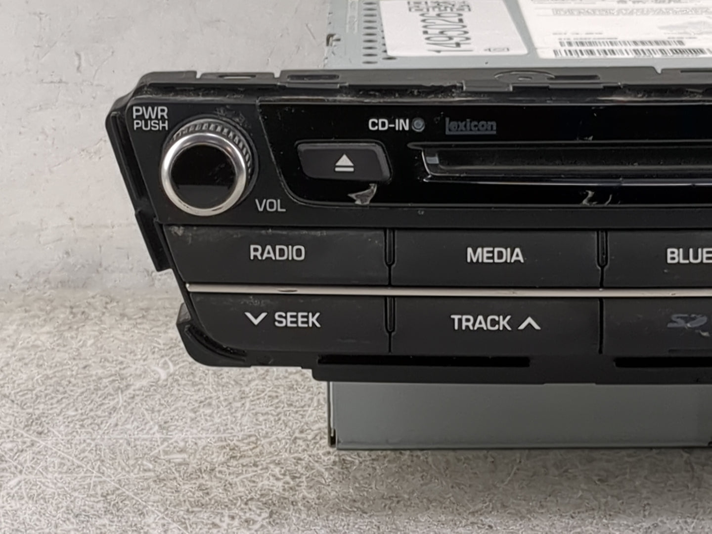 2016 Hyundai Genesis Radio AM FM Cd Player Receiver Replacement P/N:96560B14404X AT240B1AN, D3965 51050 Fits OEM Used Auto P