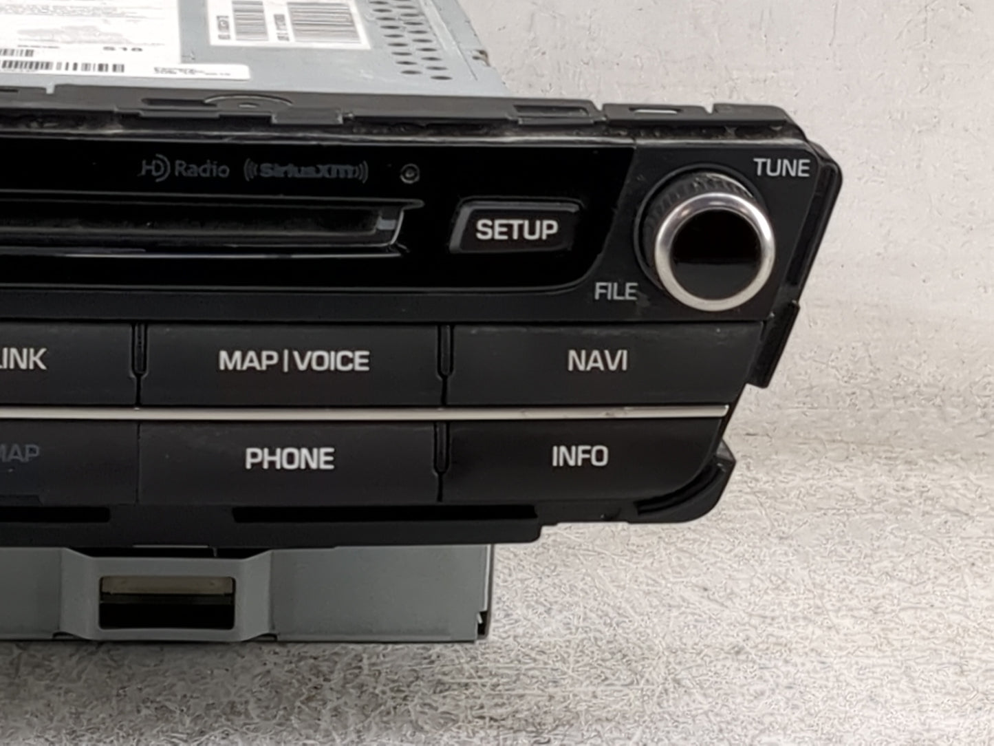 2016 Hyundai Genesis Radio AM FM Cd Player Receiver Replacement P/N:96560B14404X AT240B1AN, D3965 51050 Fits OEM Used Auto P