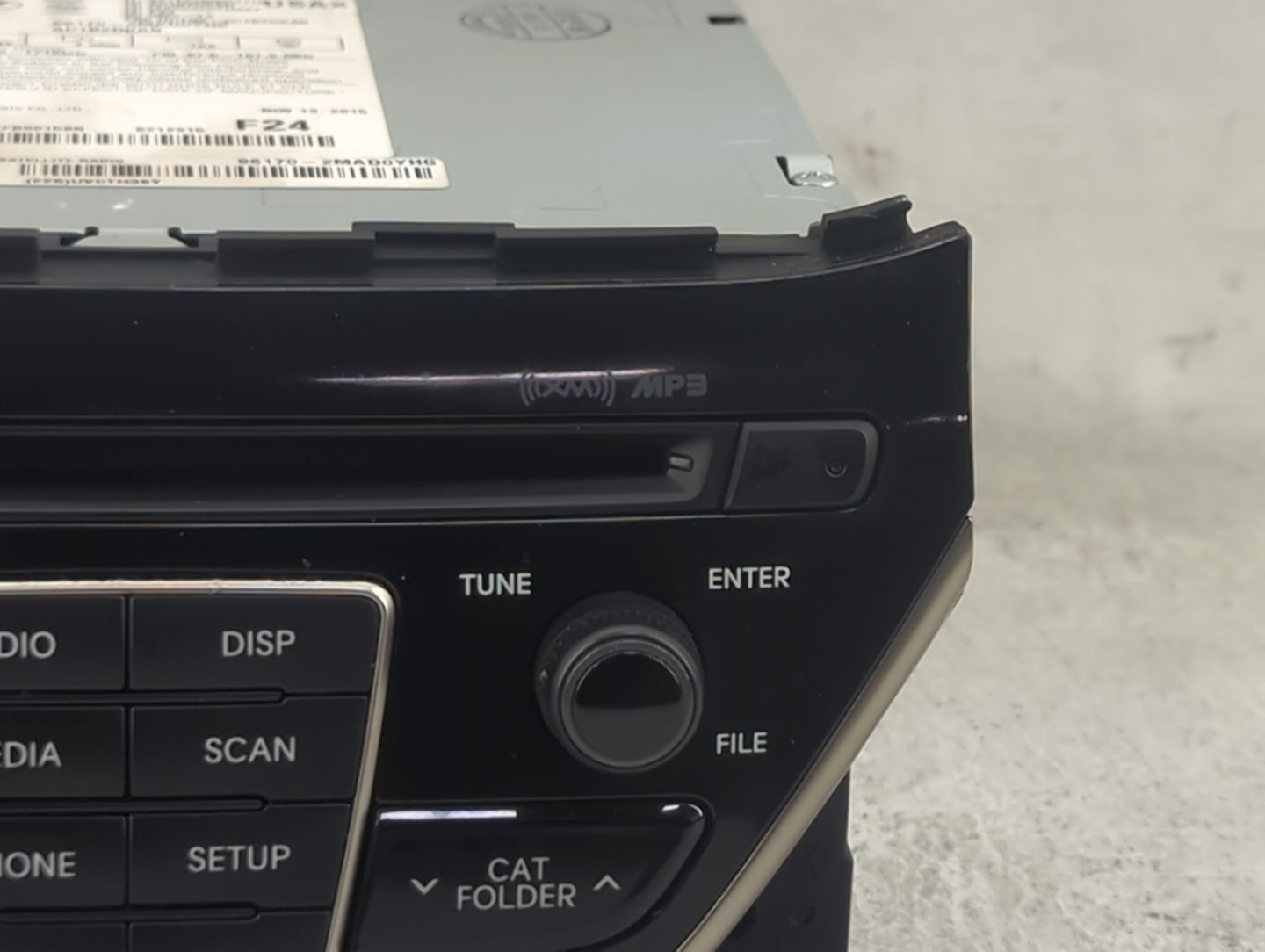2016 Hyundai Genesis Radio AM FM Cd Player Receiver Replacement P/N:96170-2MAD0YHG AC1B2DKAN, TQ8-AC1B2DKAN Fits OEM Used Au