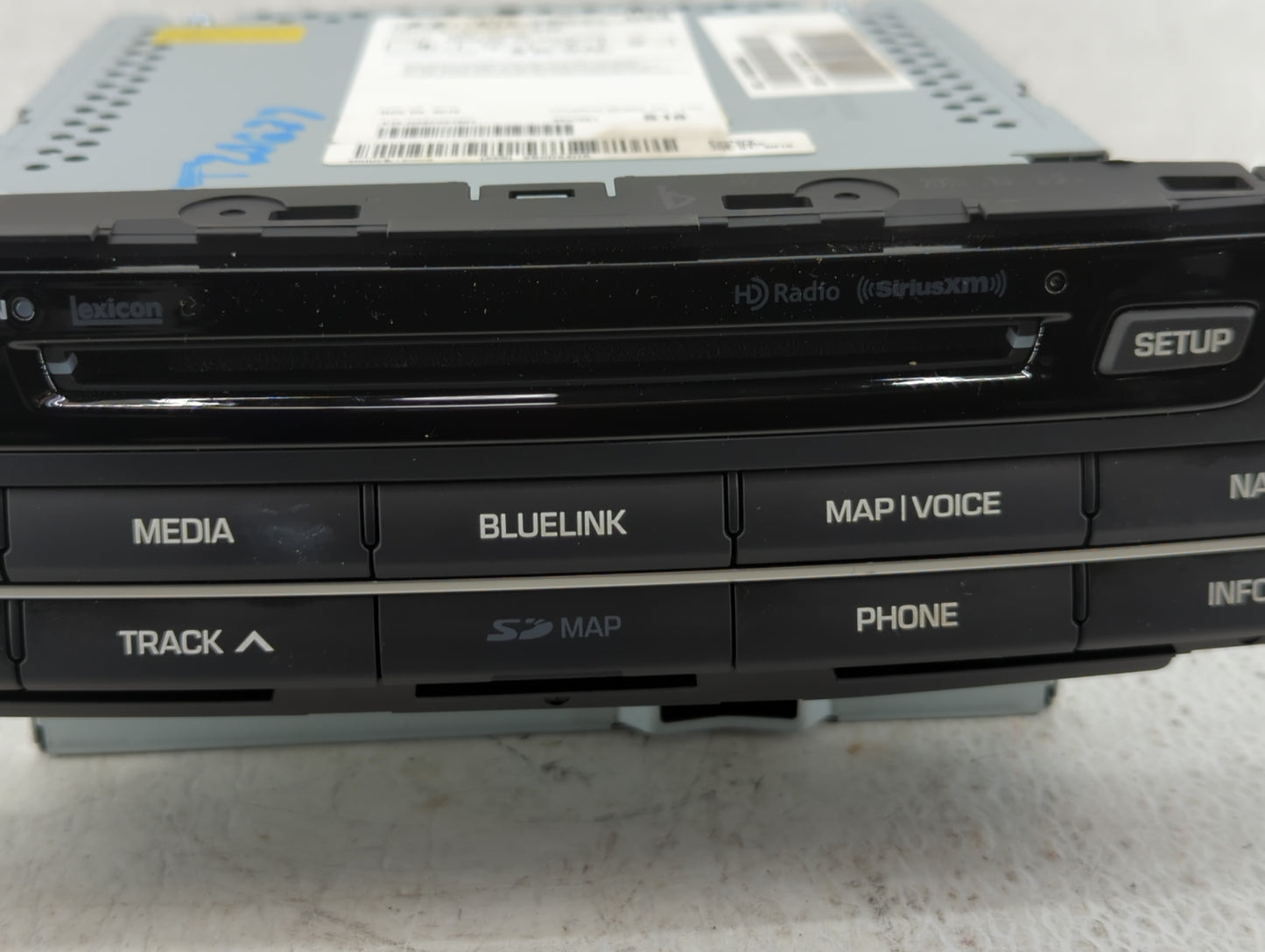 2016 Hyundai Genesis Radio AM FM Cd Player Receiver Replacement P/N:96560-B14404X Fits OEM Used Auto Parts - Oemusedautopart