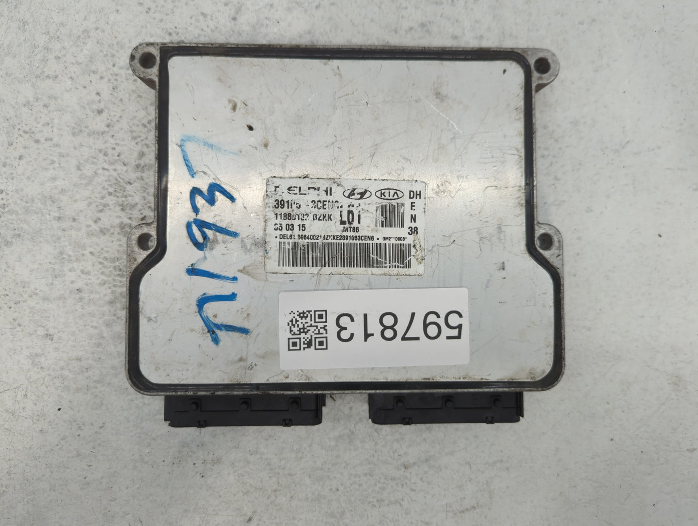 2015-2016 Hyundai Genesis PCM Engine Control Computer ECU ECM PCU OEM P/N:39105-3CEN1 Fits Fits 2015 2016 2017 OEM Used Auto