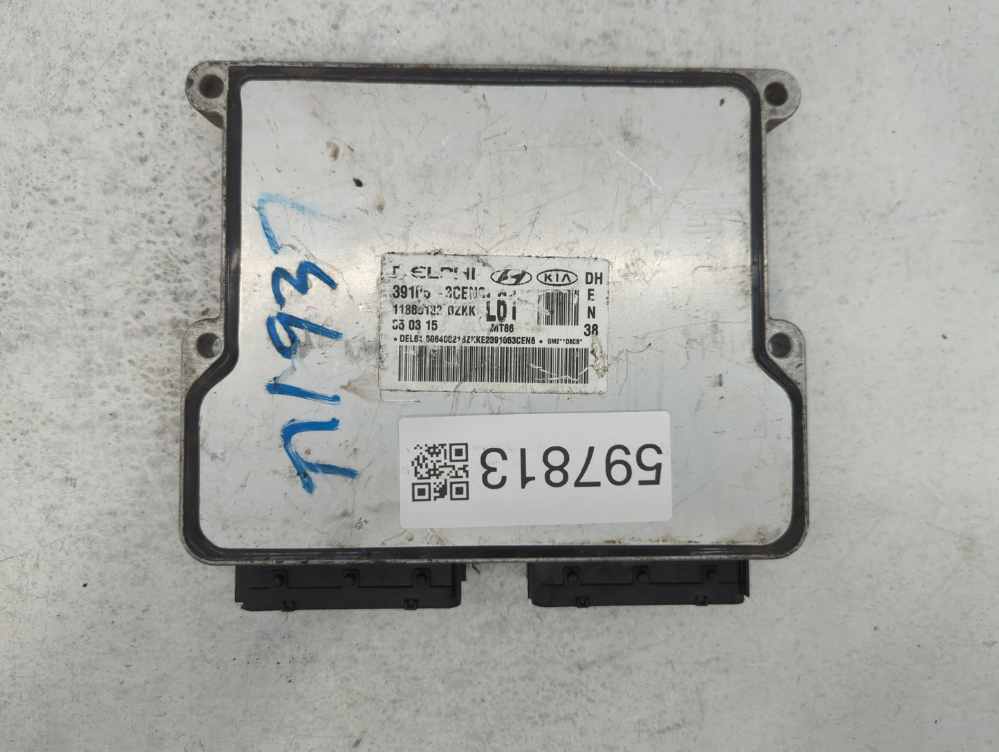 2015-2016 Hyundai Genesis PCM Engine Control Computer ECU ECM PCU OEM P/N:39105-3CEN1 Fits Fits 2015 2016 2017 OEM Used Auto