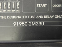 2013-2016 Hyundai Genesis Fusebox Fuse Box Panel Relay Module P/N:91950-2M230 Fits Fits 2013 2014 2015 2016 OEM Used Auto Pa