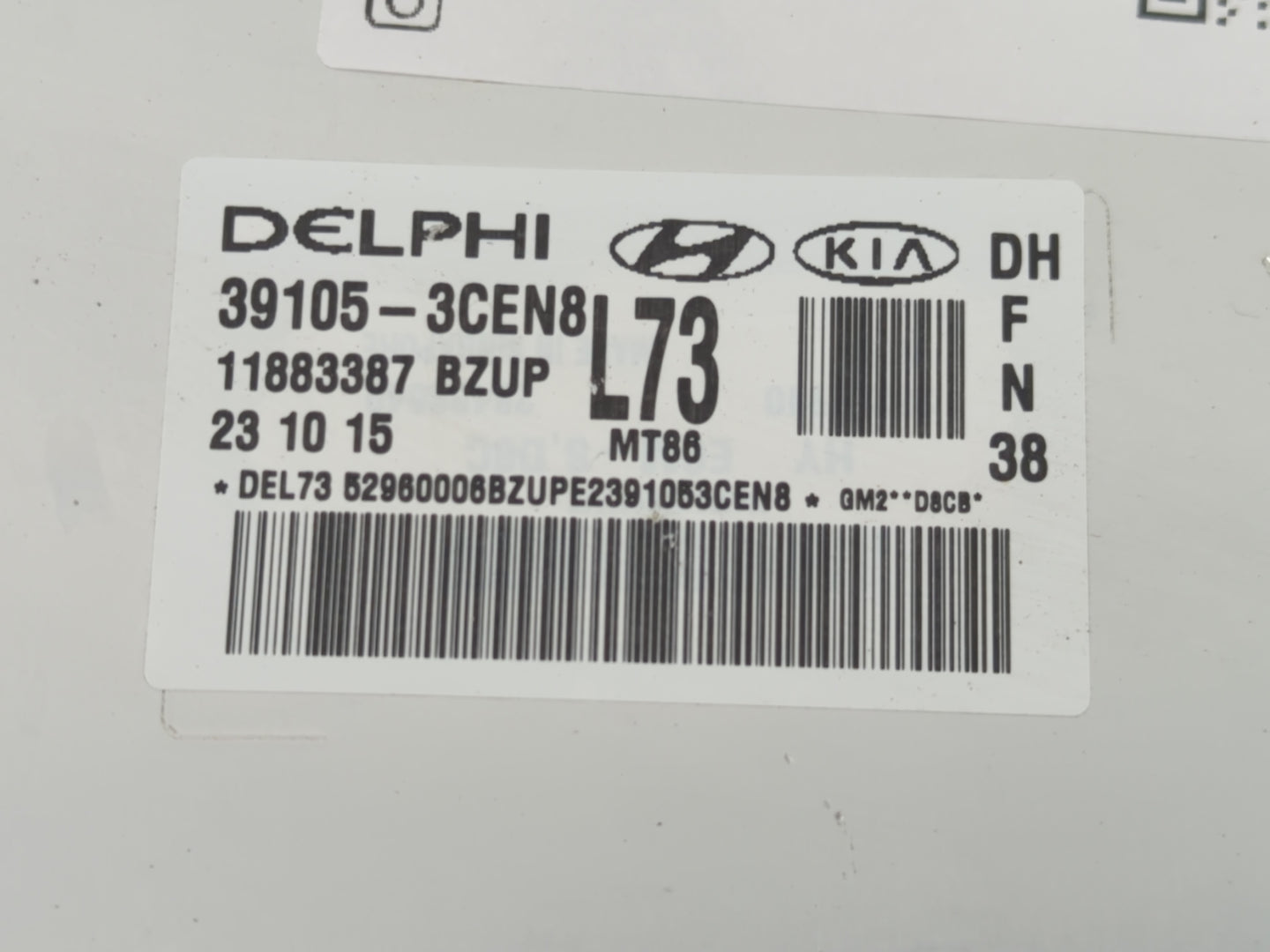 2015-2016 Hyundai Genesis PCM Engine Control Computer ECU ECM PCU OEM P/N:39105 3CEN8 Fits Fits 2015 2016 2017 OEM Used Auto