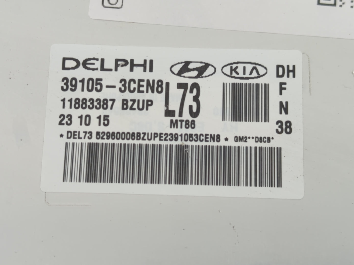 2015-2016 Hyundai Genesis PCM Engine Control Computer ECU ECM PCU OEM P/N:39105 3CEN8 Fits Fits 2015 2016 2017 OEM Used Auto