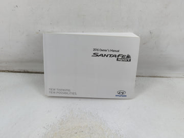 2016 Hyundai Santa Fe Owners Manual Book Guide P/N:G2W0-EU57C OEM Used Auto Parts - Oemusedautoparts1.com