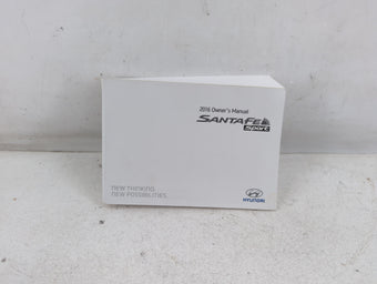 compare product 2016 Hyundai Santa Fe Owners Manual Book Guide P/N:G2W0-EU55A OEM Used Auto Parts