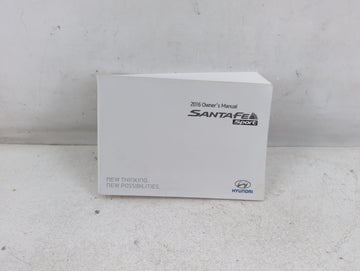 2016 Hyundai Santa Fe Owners Manual Book Guide P/N:G2W0-EU55A OEM Used Auto Parts - Oemusedautoparts1.com