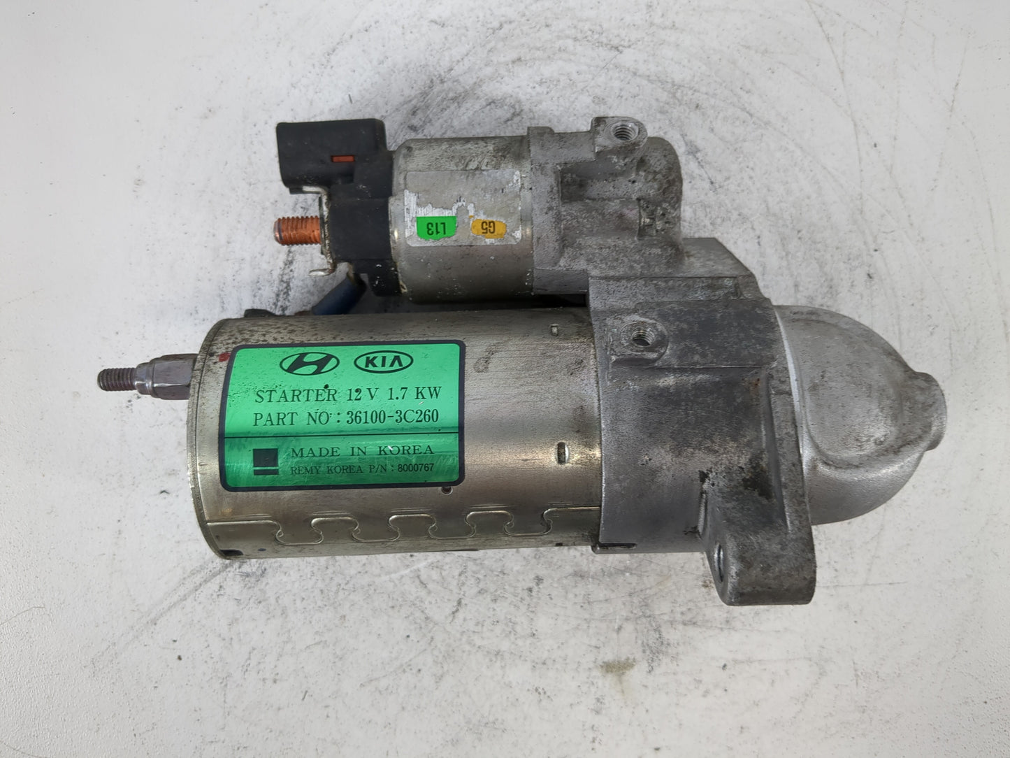 2015-2018 Hyundai Santa Fe Car Starter Motor Solenoid OEM P/N:36100-3C260 Fits Fits 2015 2016 2017 2018 2019 2020 OEM Used A