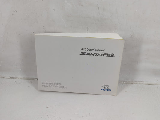 2016 Hyundai Santa Fe Owners Manual Book Guide P/N:GB80 EU55E OEM Used Auto Parts - Oemusedautoparts1.com