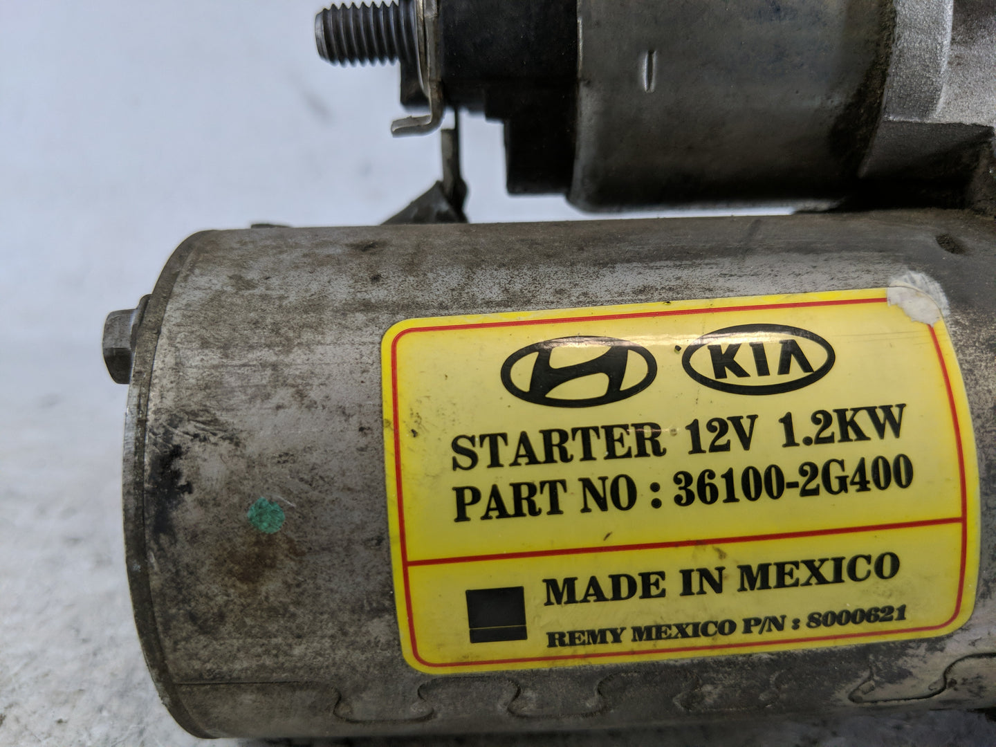 2014-2016 Hyundai Santa Fe Car Starter Motor Solenoid OEM P/N:36100-2G400 Fits Fits 2014 2015 2016 OEM Used Auto Parts - Oem