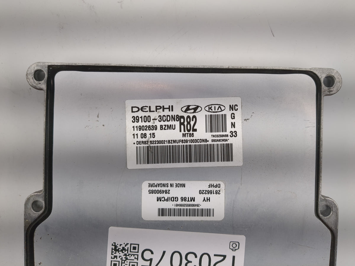 2013-2016 Hyundai Santa Fe PCM Engine Control Computer ECU ECM PCU OEM P/N:39100-3CDN8 Fits 2013 2014 2015 2016 OEM Used Aut