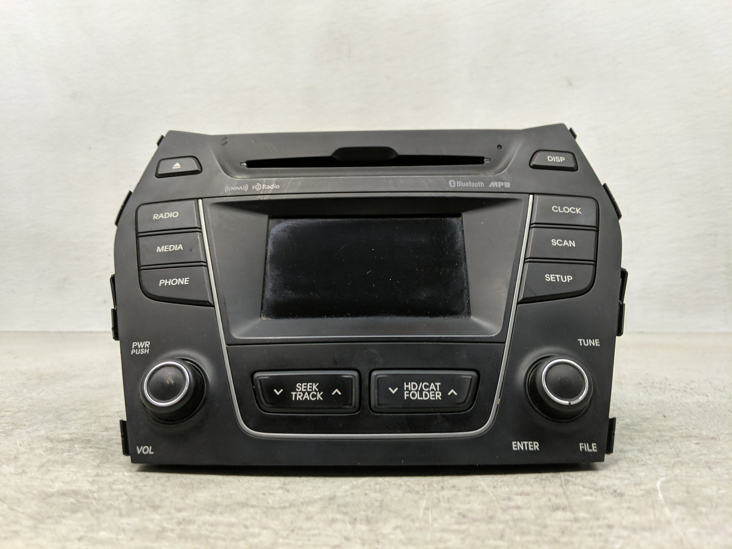 2013-2016 Hyundai Santa Fe Radio AM FM Cd Player Receiver Replacement P/N:96180B8950 Fits Fits 2013 2014 2015 2016 OEM Used 