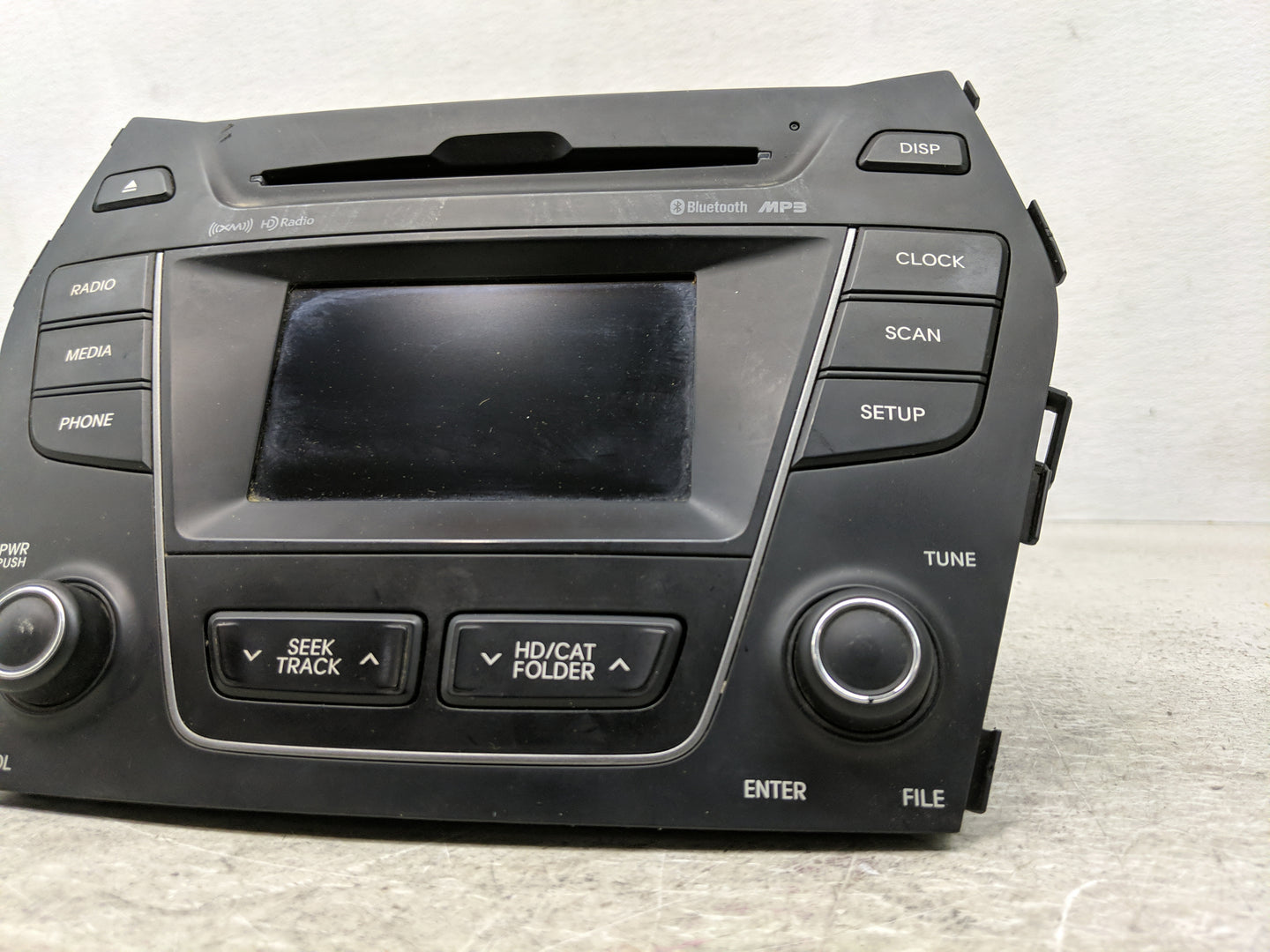 2013-2016 Hyundai Santa Fe Radio AM FM Cd Player Receiver Replacement P/N:96180B8950 Fits Fits 2013 2014 2015 2016 OEM Used 