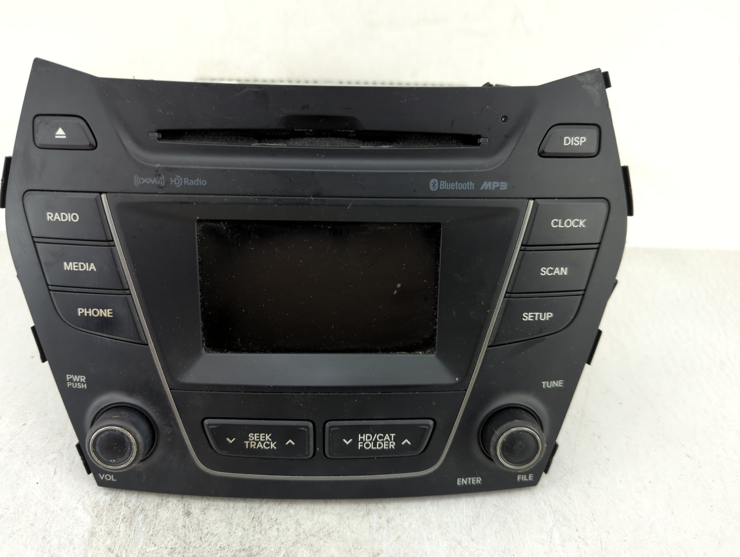 2015-2016 Hyundai Santa Fe Radio AM FM Cd Player Receiver Replacement P/N:96180-4Z1024X Fits Fits 2015 2016 OEM Used Auto Pa