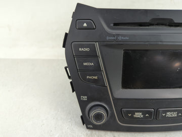 2015-2016 Hyundai Santa Fe Radio AM FM Cd Player Receiver Replacement P/N:96180-4Z1024X Fits Fits 2015 2016 OEM Used Auto Parts