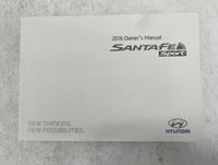2016 Hyundai Santa Fe Owners Manual Book Guide P/N:G2WO-EU59C OEM Used Auto Parts - Oemusedautoparts1.com